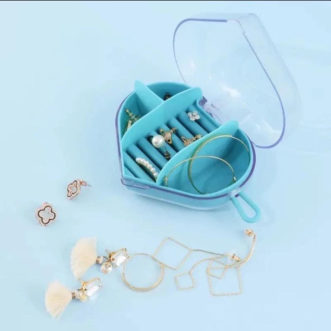 Heart Shaped Travel Jewellery Organizer