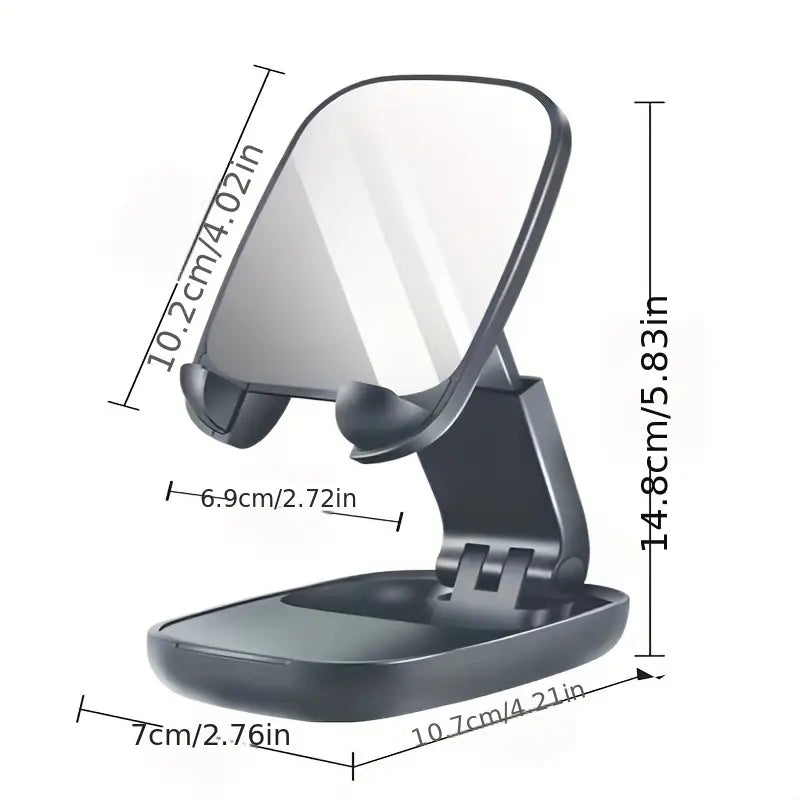 Foldable Mobile Stand with Makeup mirror