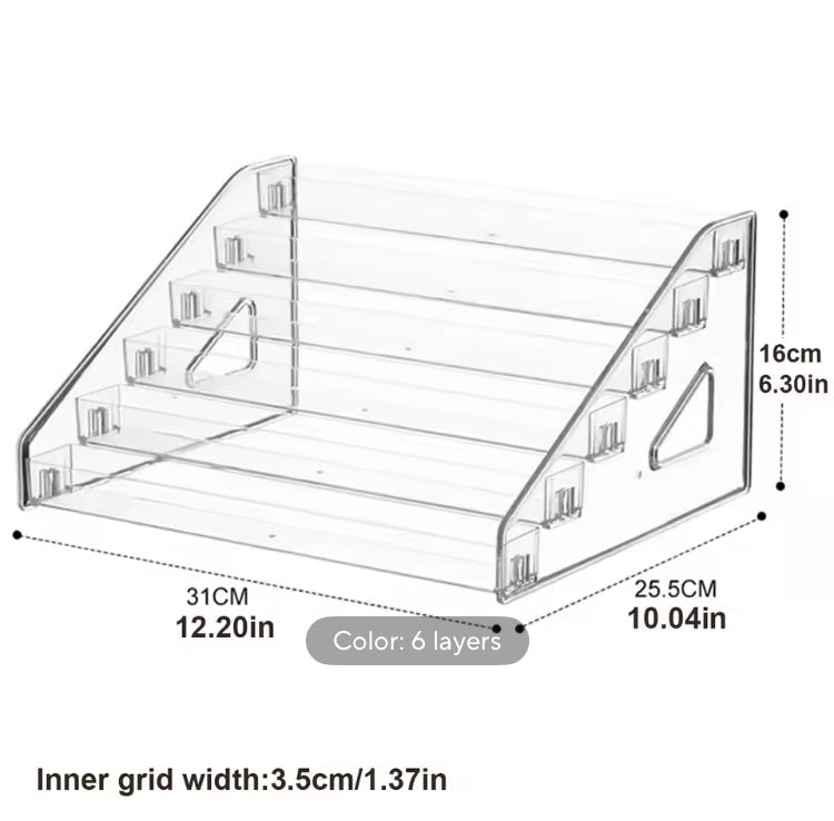 6 Layer Acrylic Vanity Cosmetic Perfumes Organizer