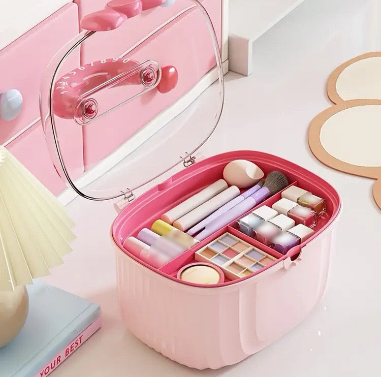Cute Bow Cosmetic Storage Box