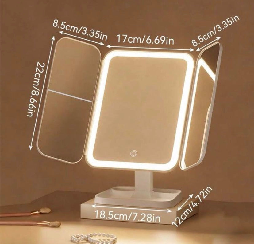 Rechargeable Led Makeup Mirror with 3 Light Modes