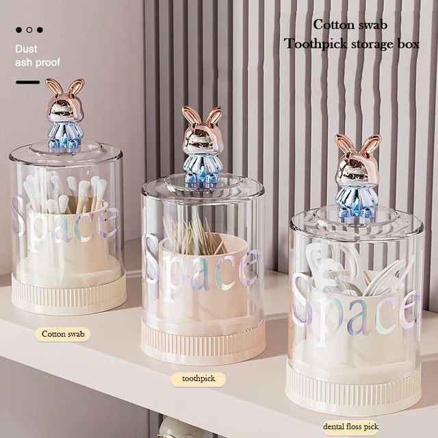 Rabbit Toothpick Cotton bud Holder