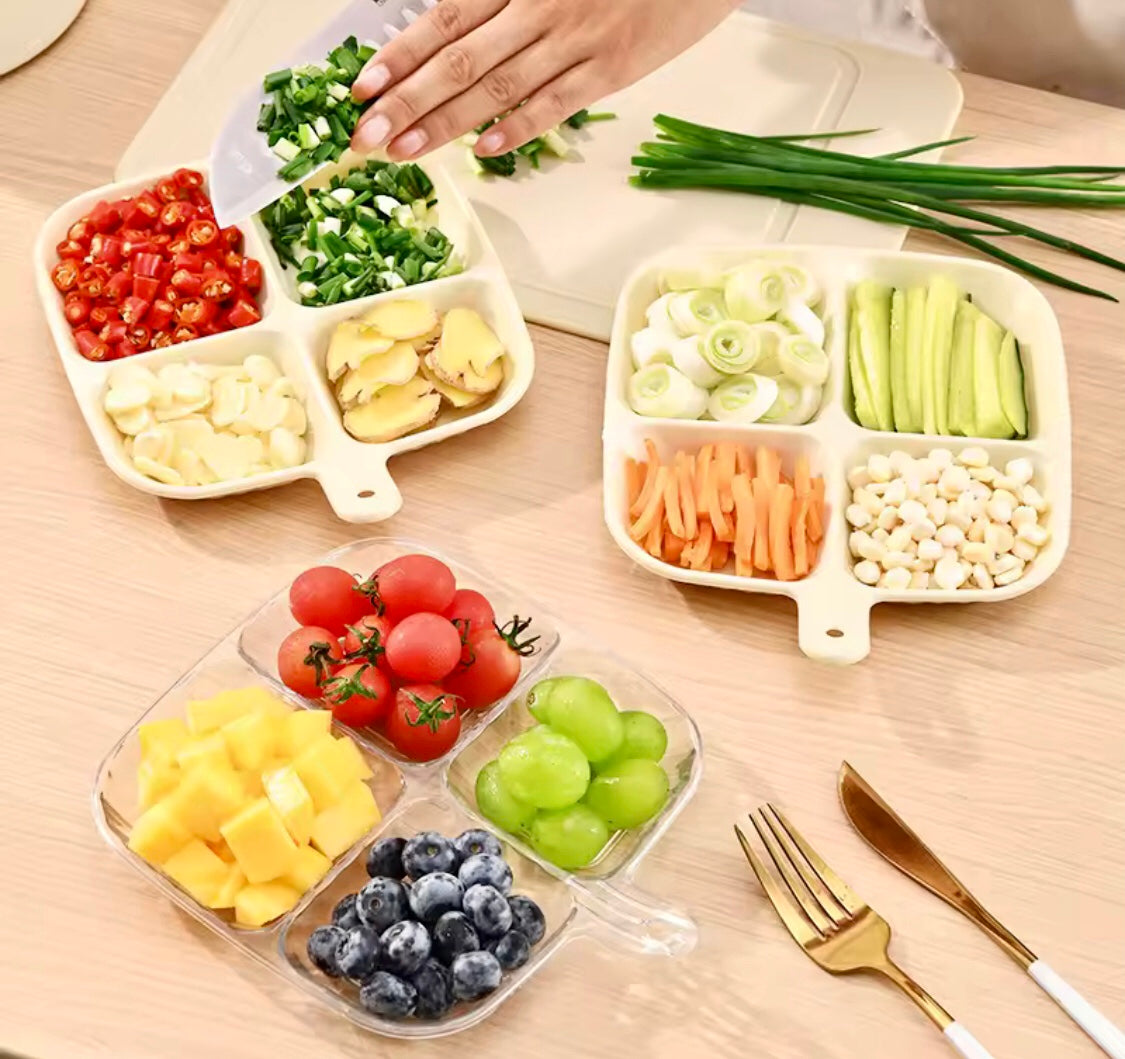 4 Portions Acrylic Tray
