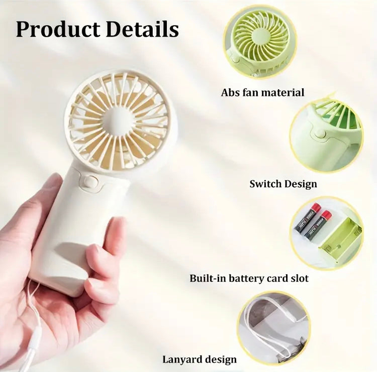 Portable Hand Fan (Battery Operated)