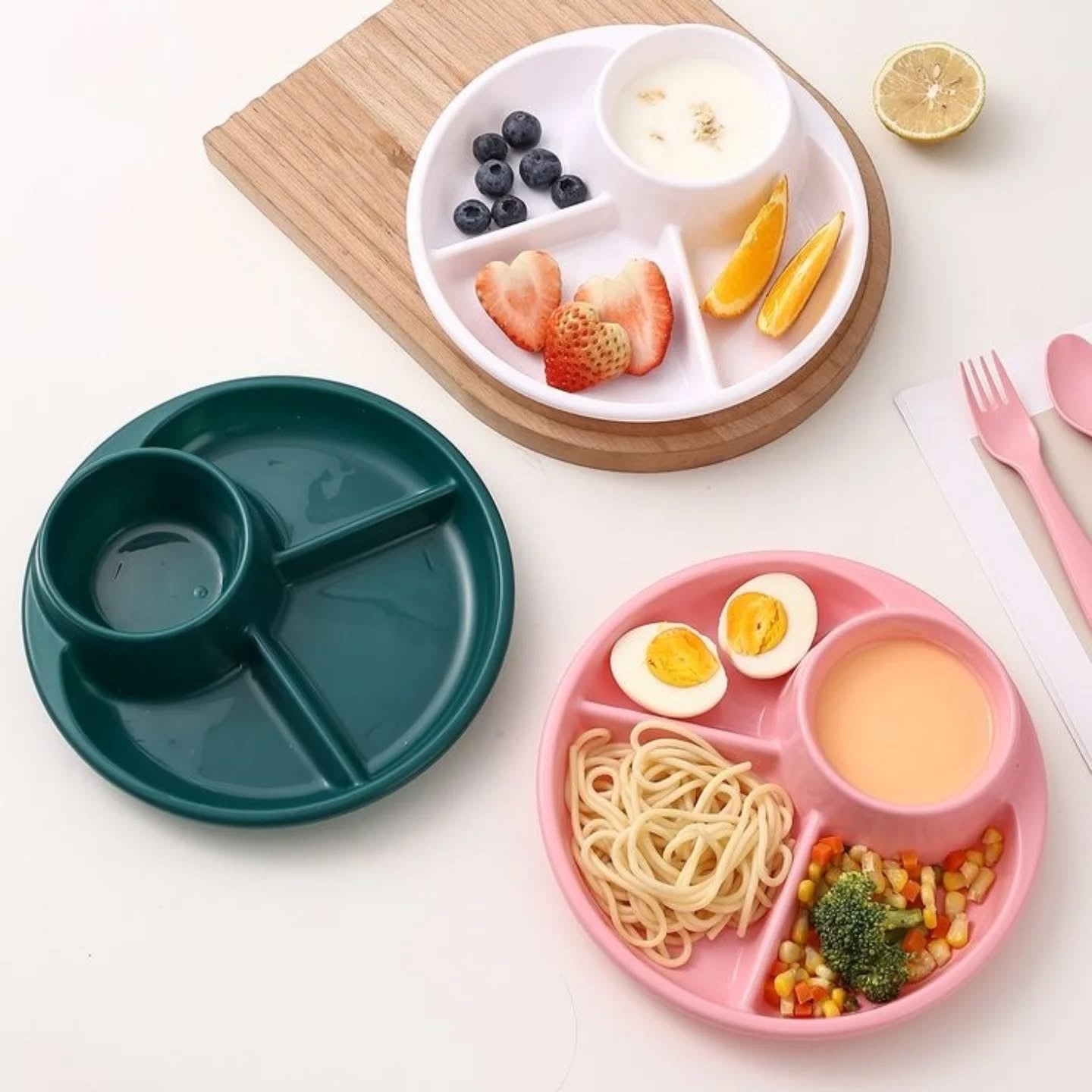 4 Portion Dinner Food Plate