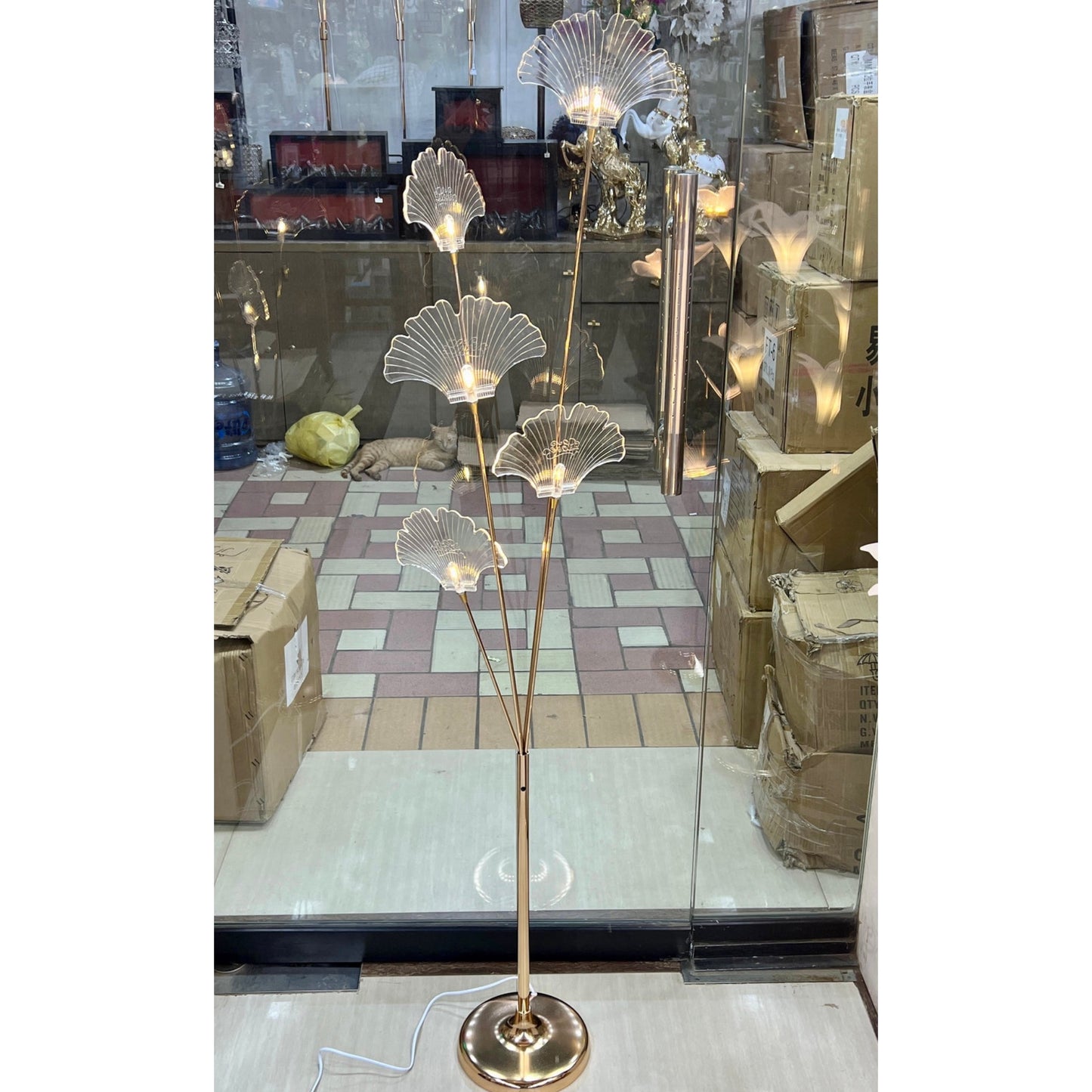 Led Shell Design Floor Lamp