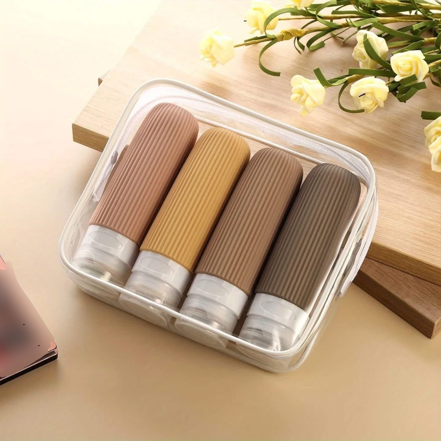 4 Pcs Travel Bottles Set
