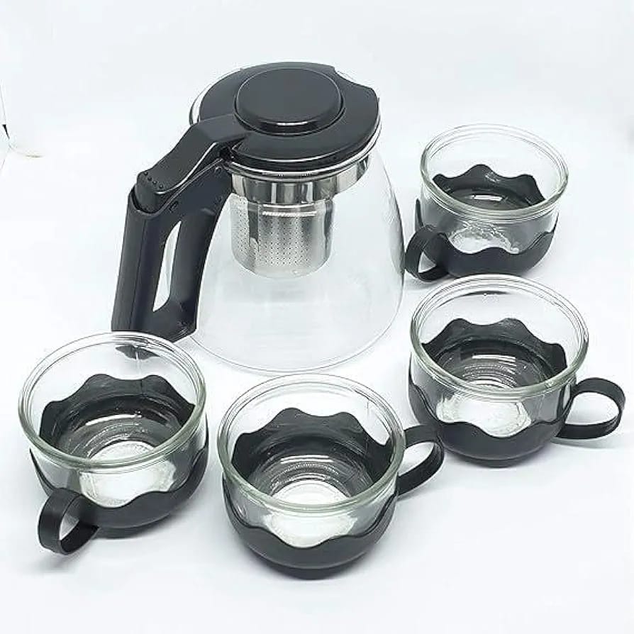 950ml Kettle Teapot Set with 4 Cups