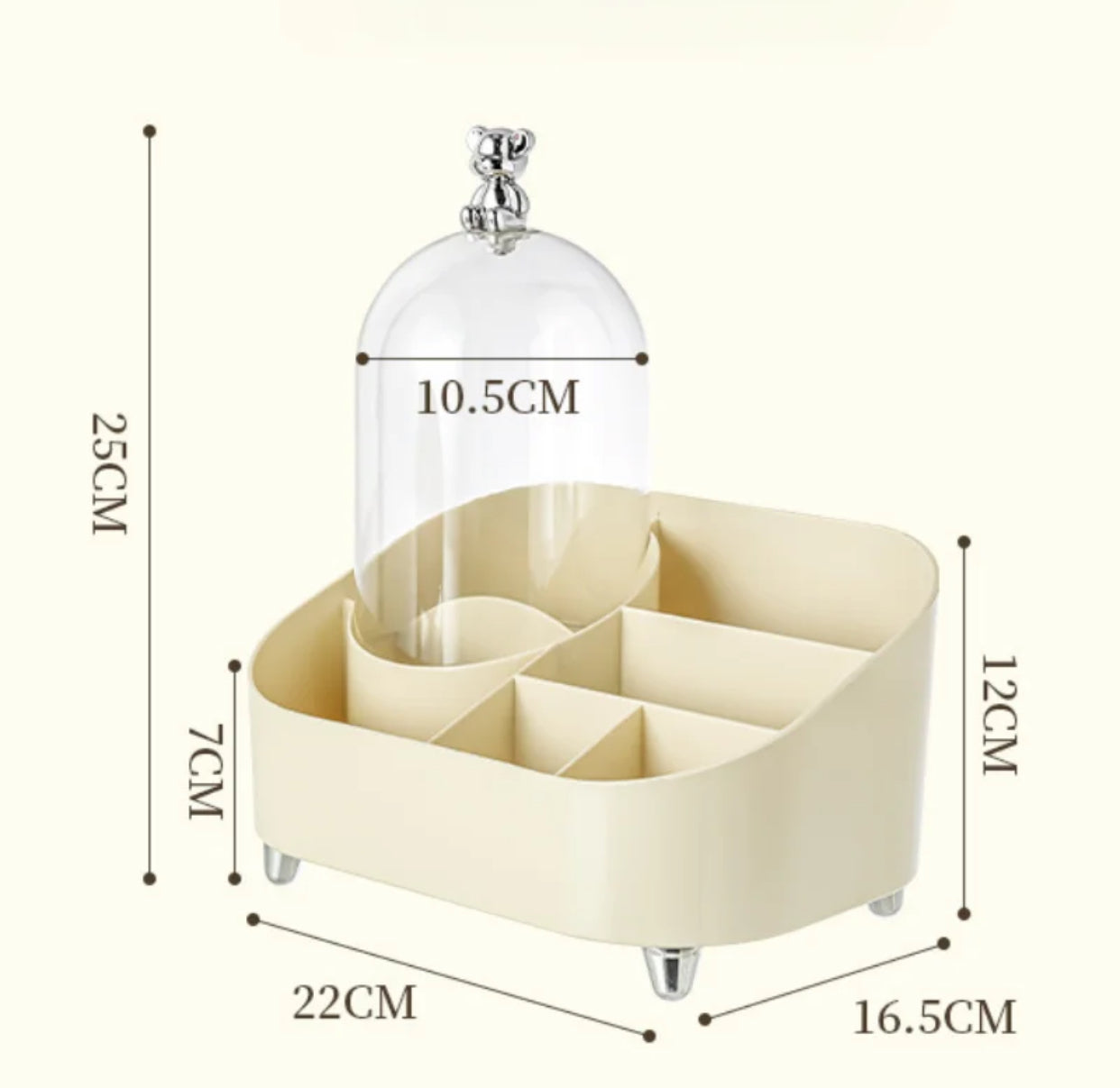 2 in 1 Brush Holder+Cosmetic Organizer