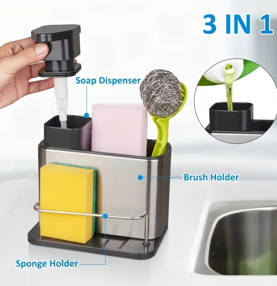 2 in 1 Soap Pump and Sink rack