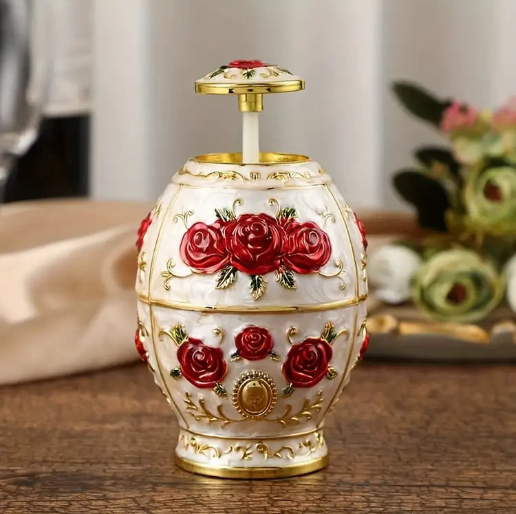 Rose Egg Shaped Toothpick Holder