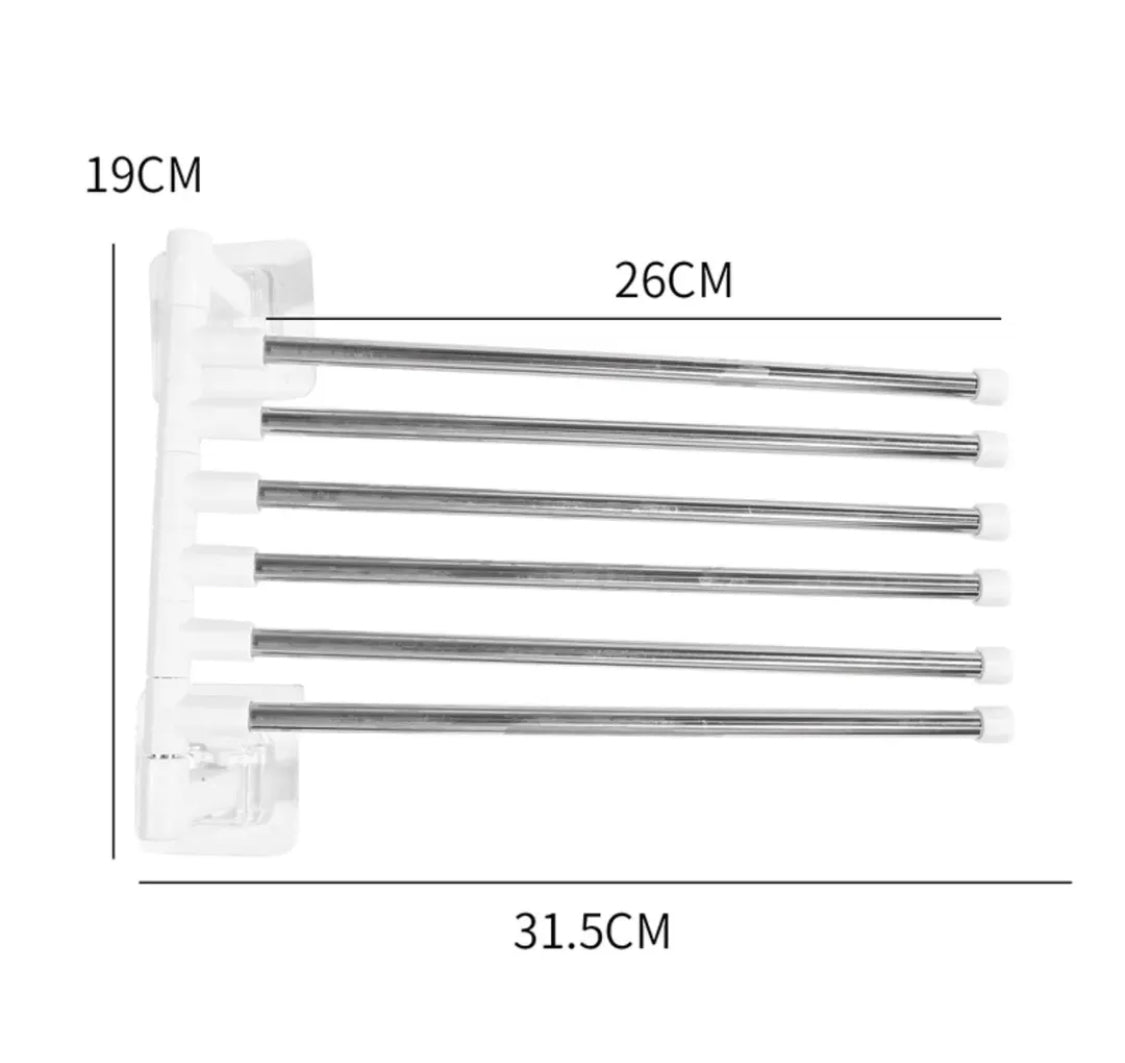 Wall-Mounted Rotatable Towel Holder