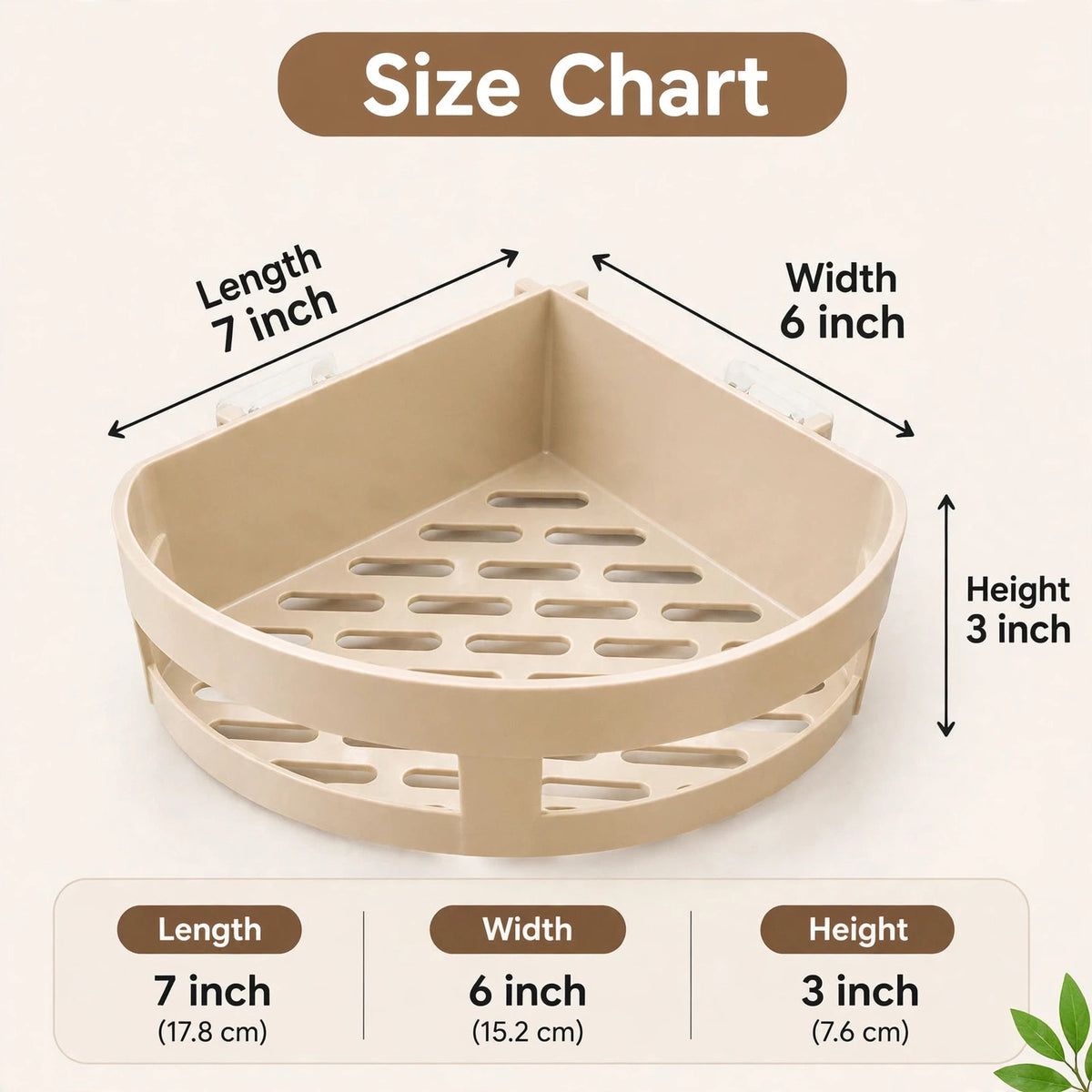 Wall Mounted Round Corner Shelf Rack