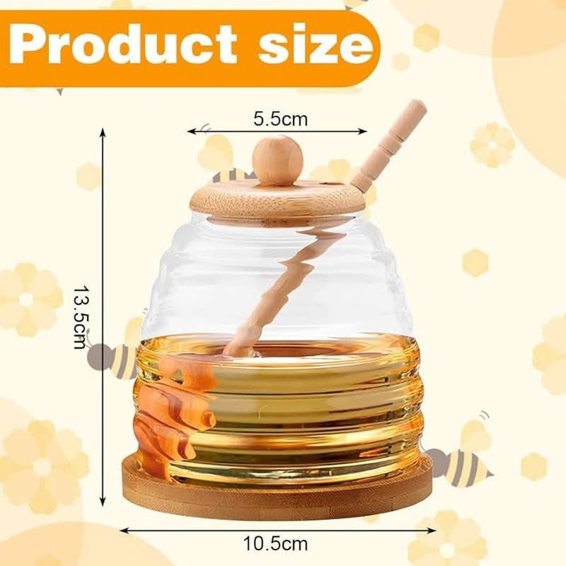 Honey Jar Dispenser with Lid