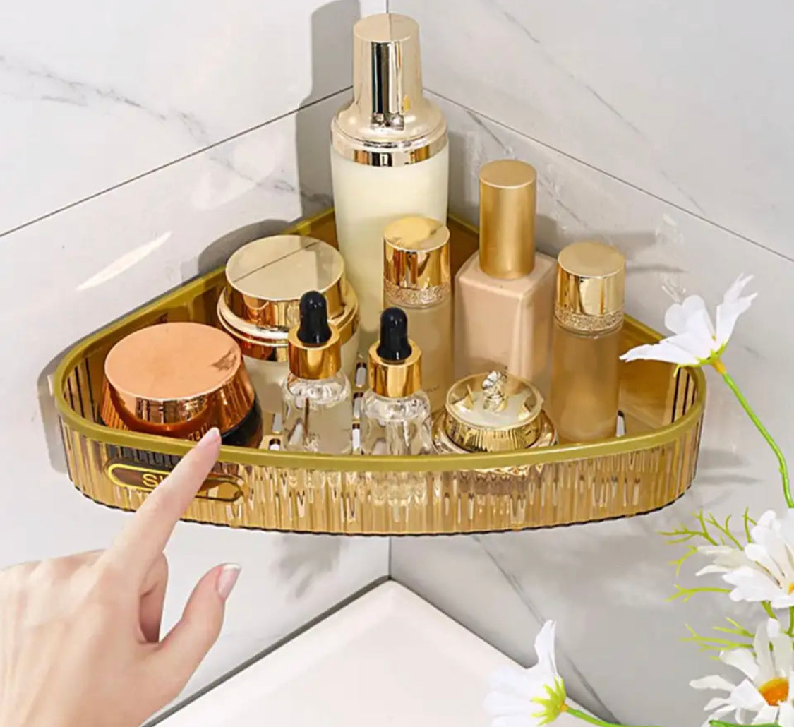 1 pc Wall-mounted Bathroom Corner Storage Shelf
