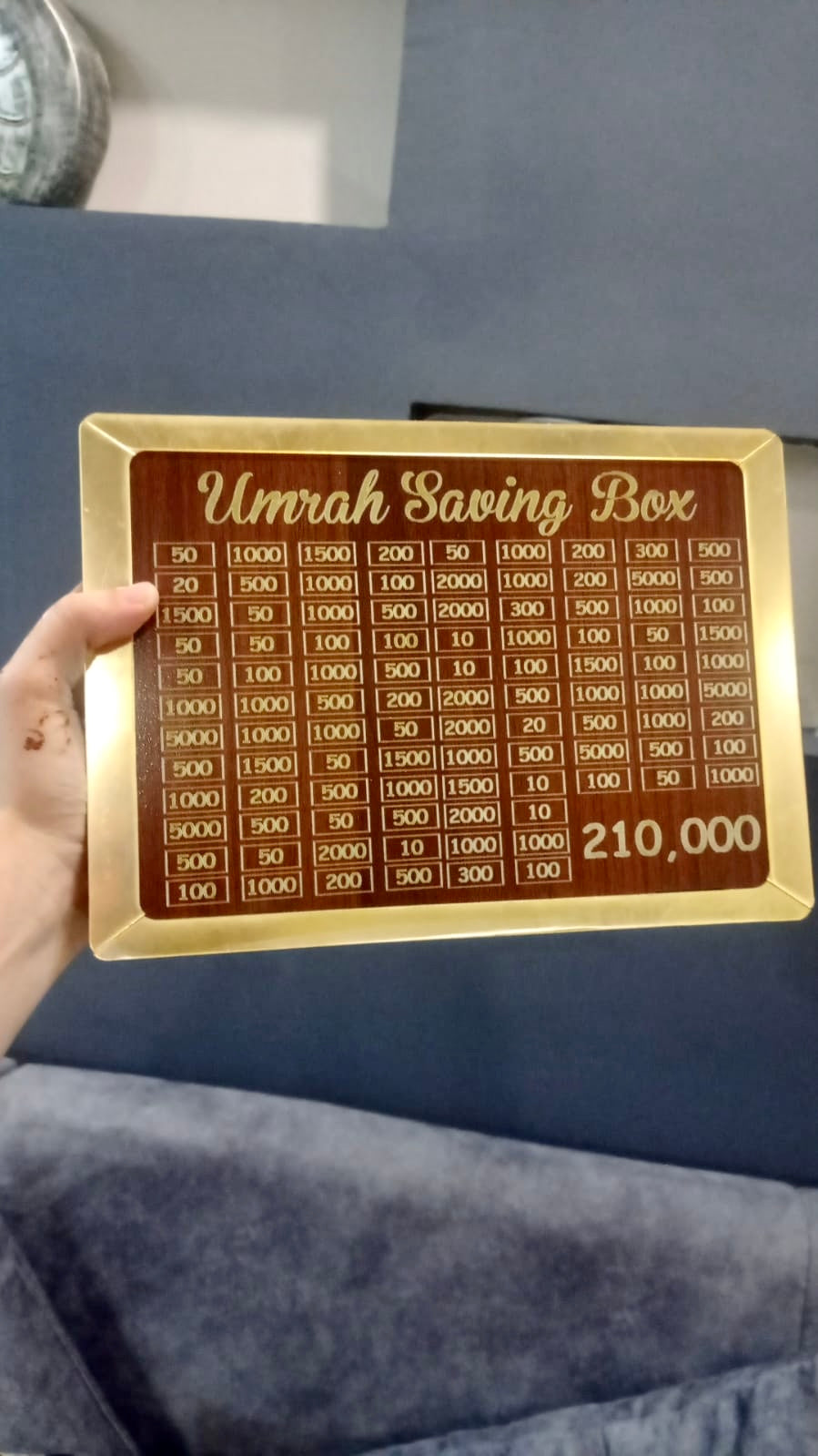 Wooden Ummrah Saving Box