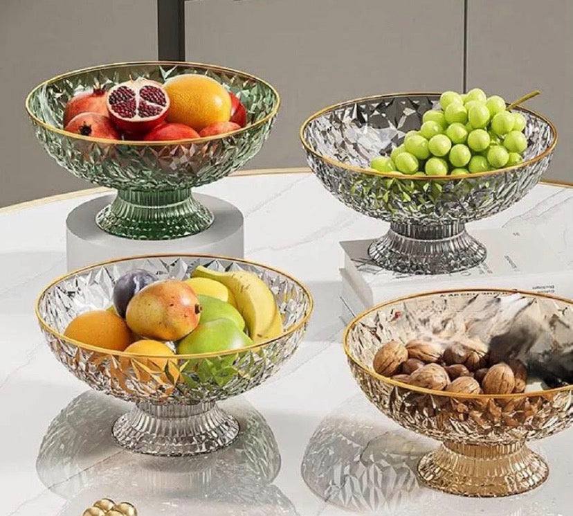 Acrylic Fruit Drain Dish Bowl