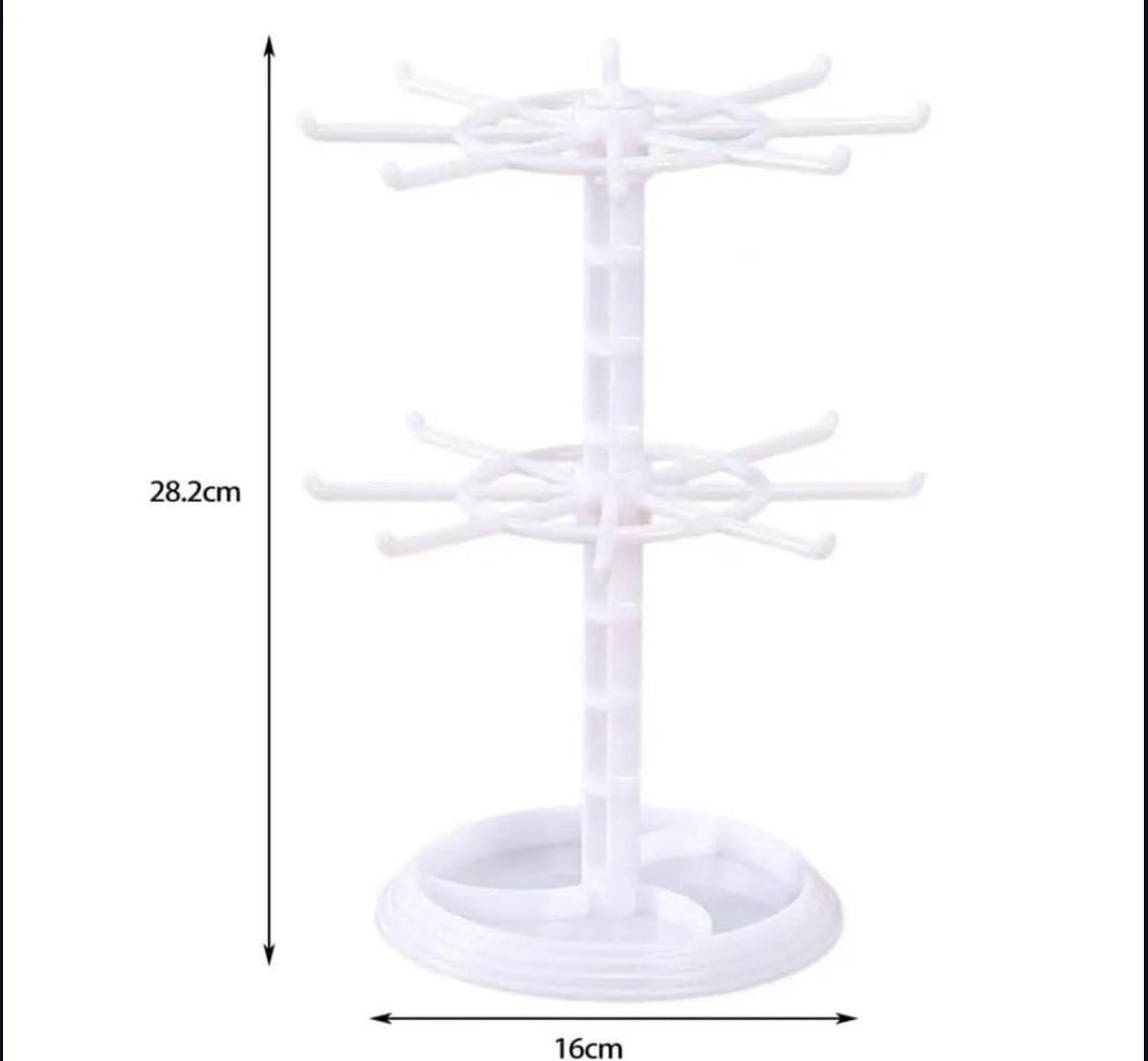 Multi-Layer Rotating Earrings Organizer