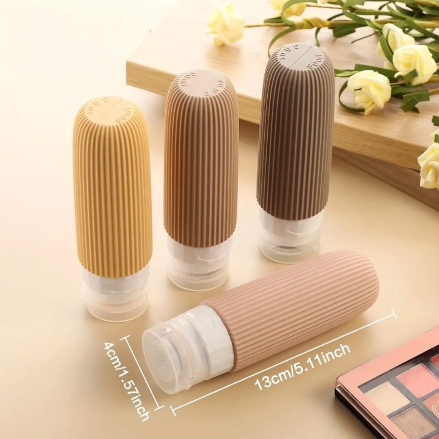 4 Pcs Travel Bottles Set