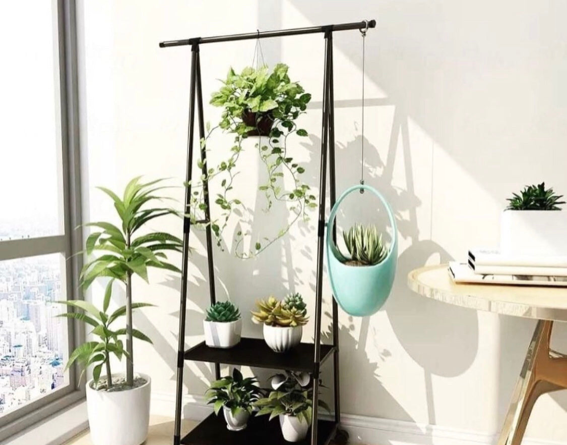 Triangle Iron Clothes Rack
