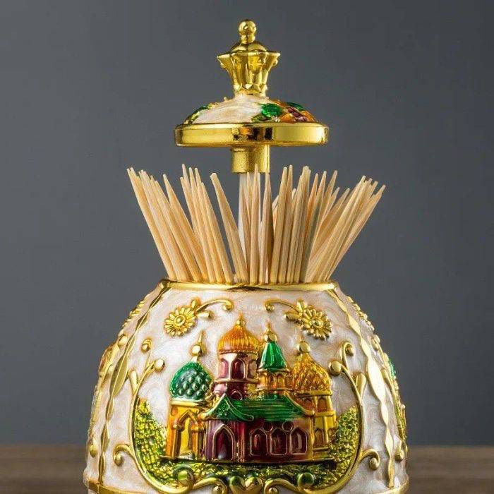 Rose Egg Shaped Toothpick Holder