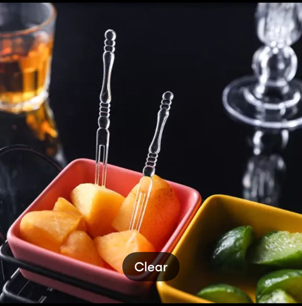 50 Pcs Disposible Plastic Forks