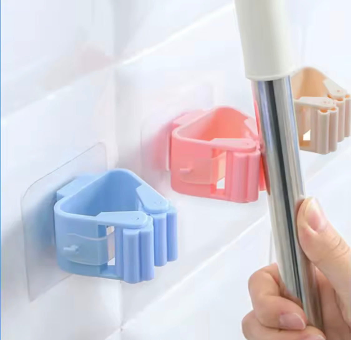3 Pcs Wall Adhesive Mop Holder