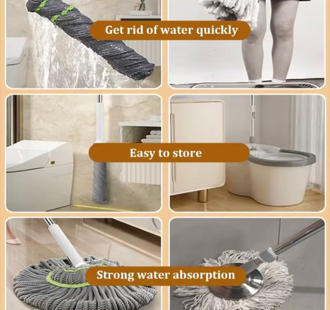 Easy Squeeze Adjustable Cleaning Mop
