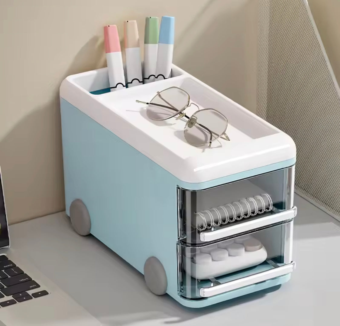 Bus Stationary Holder with Drawers