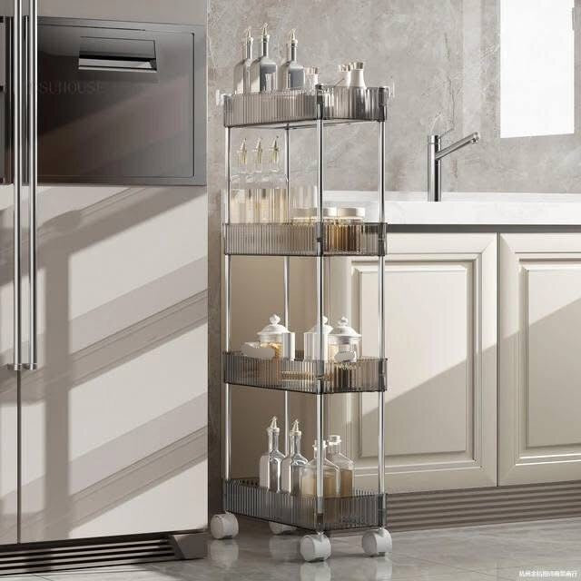 4 Layer Multipurpose Acrylic Trolley