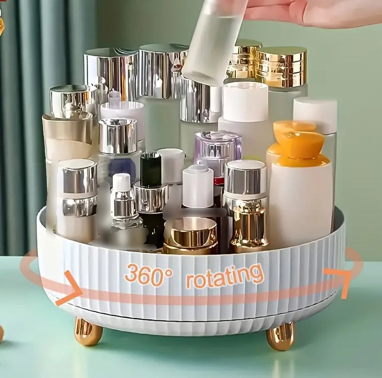 Rotating Vanity Makeup Perfumes Tray