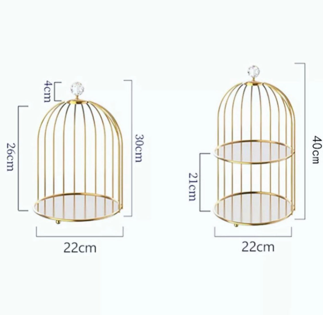 Round Cage Cosmetic Makeup Organizer