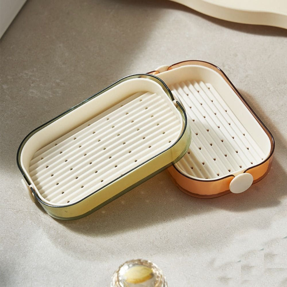 2 Layer Water Drain Soap Dish
