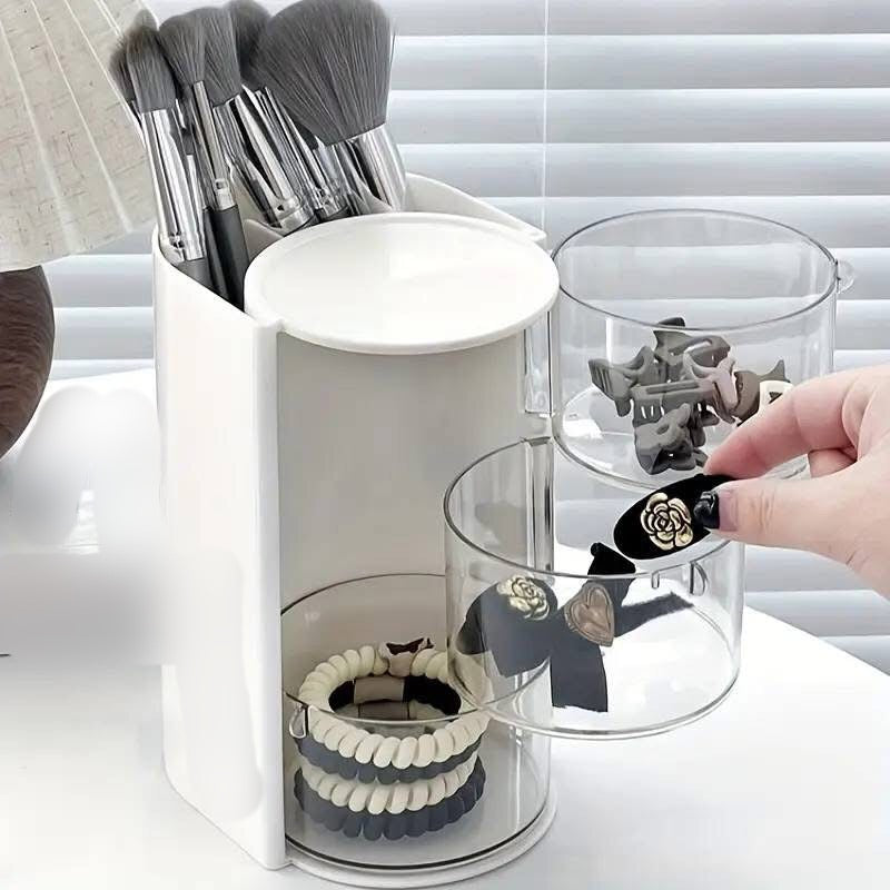 3 Layer Makeup Brush Holder