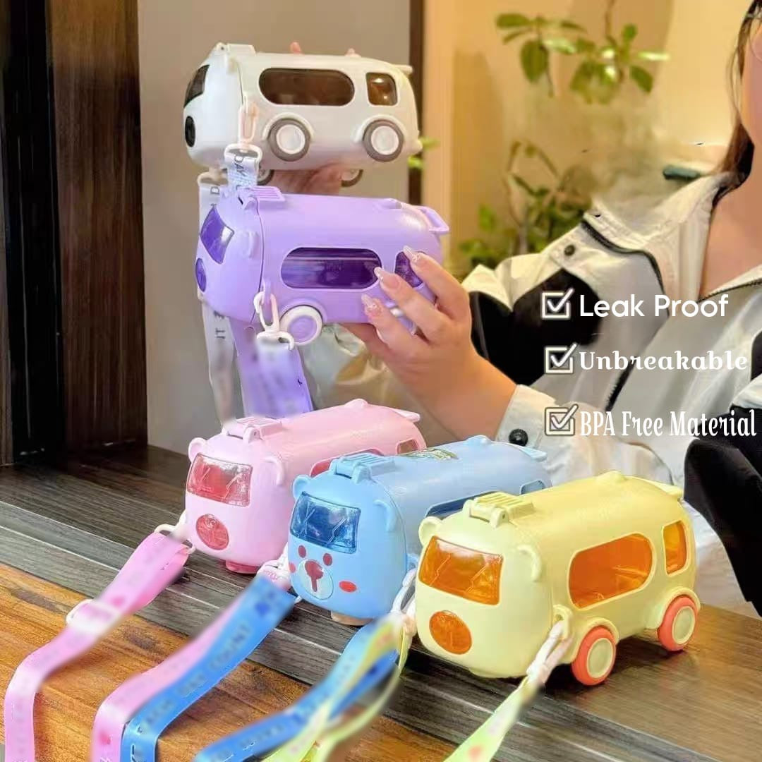 500ml Bus Water Bottle with Wheels