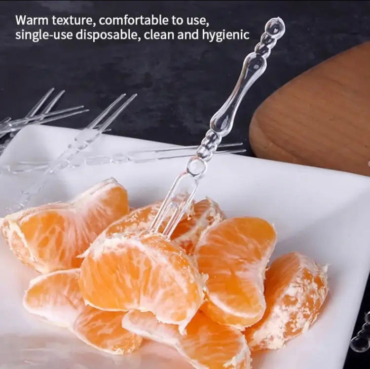 50 Pcs Disposible Plastic Forks