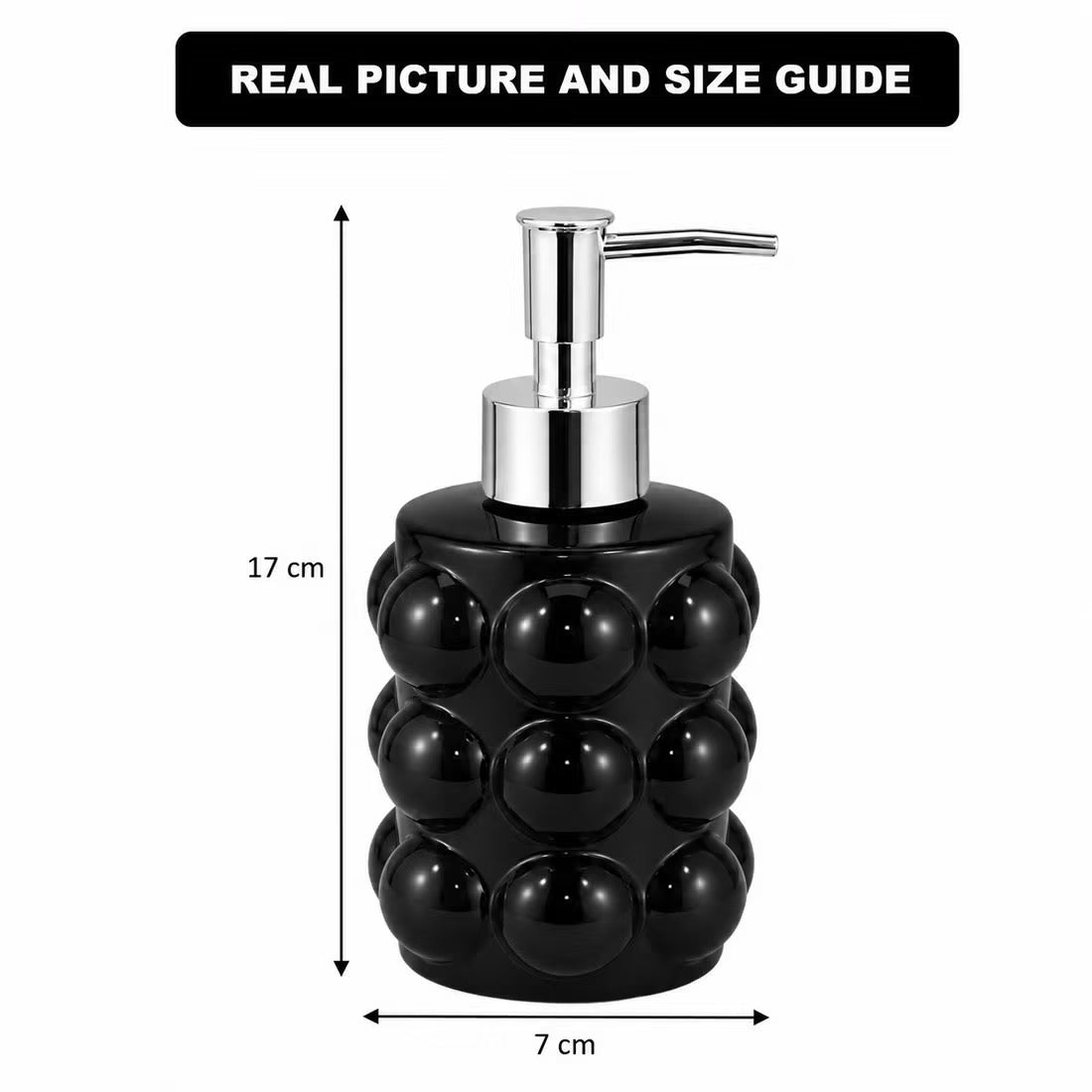 Bubble Glass Soap Bottle