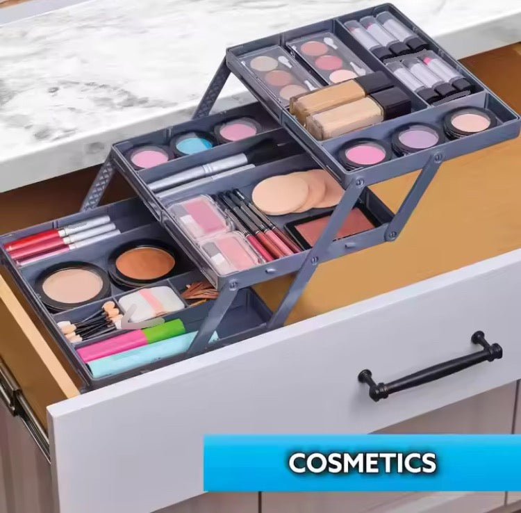 3 Layer Foldable Jewellery Organizer