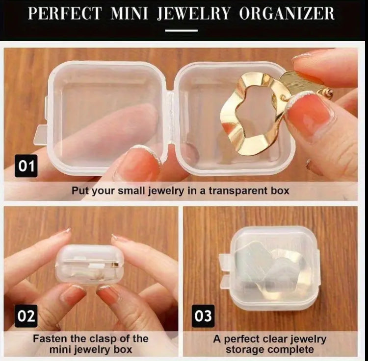 10 Pcs Mini Jewellery Containers