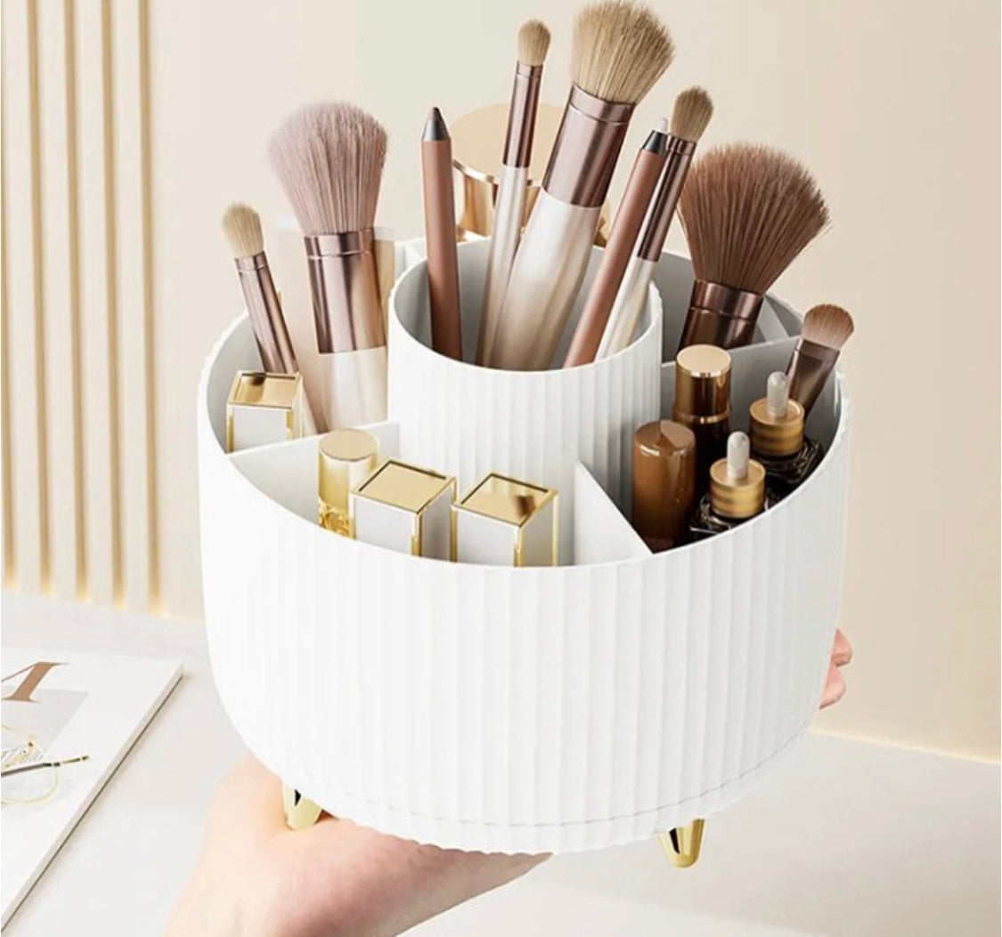 360 Rotating Makeup Brushes Holder