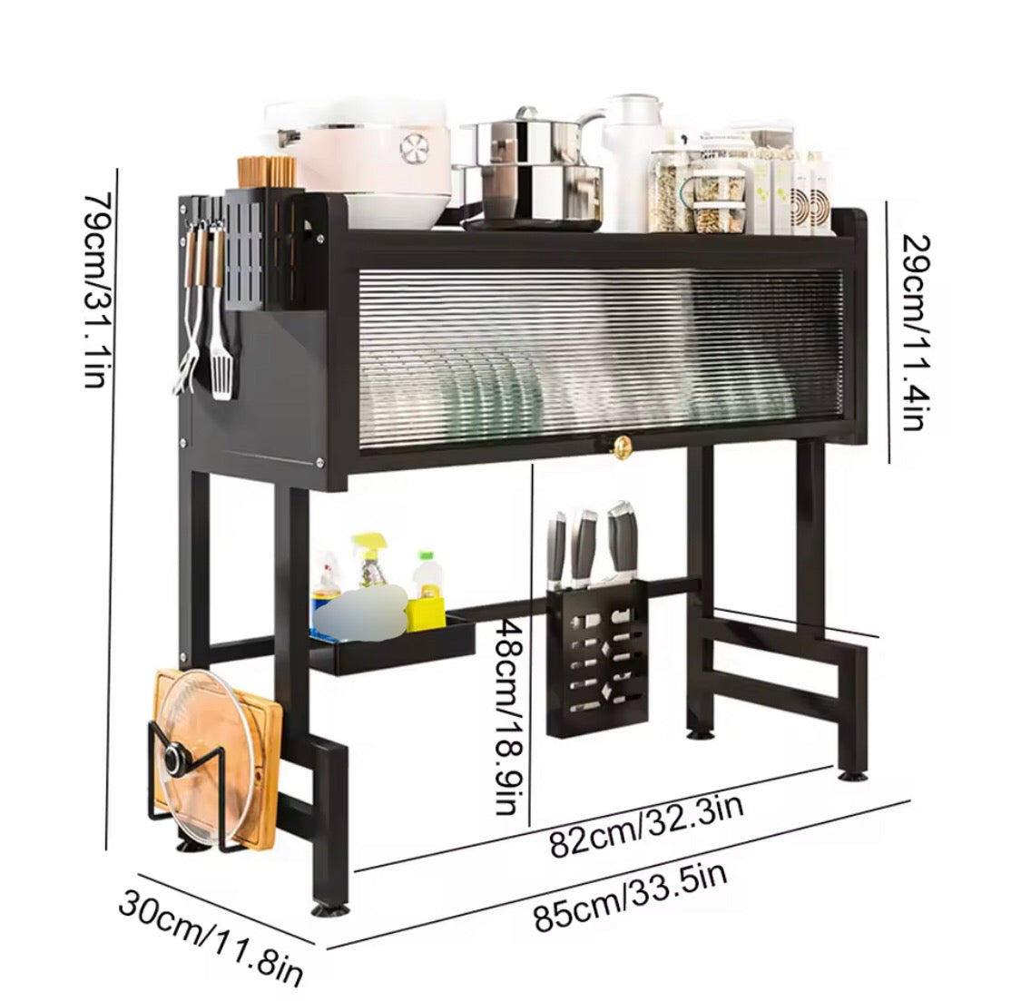 85cm Over the Sink Cabinet Rack ( Best Quality)