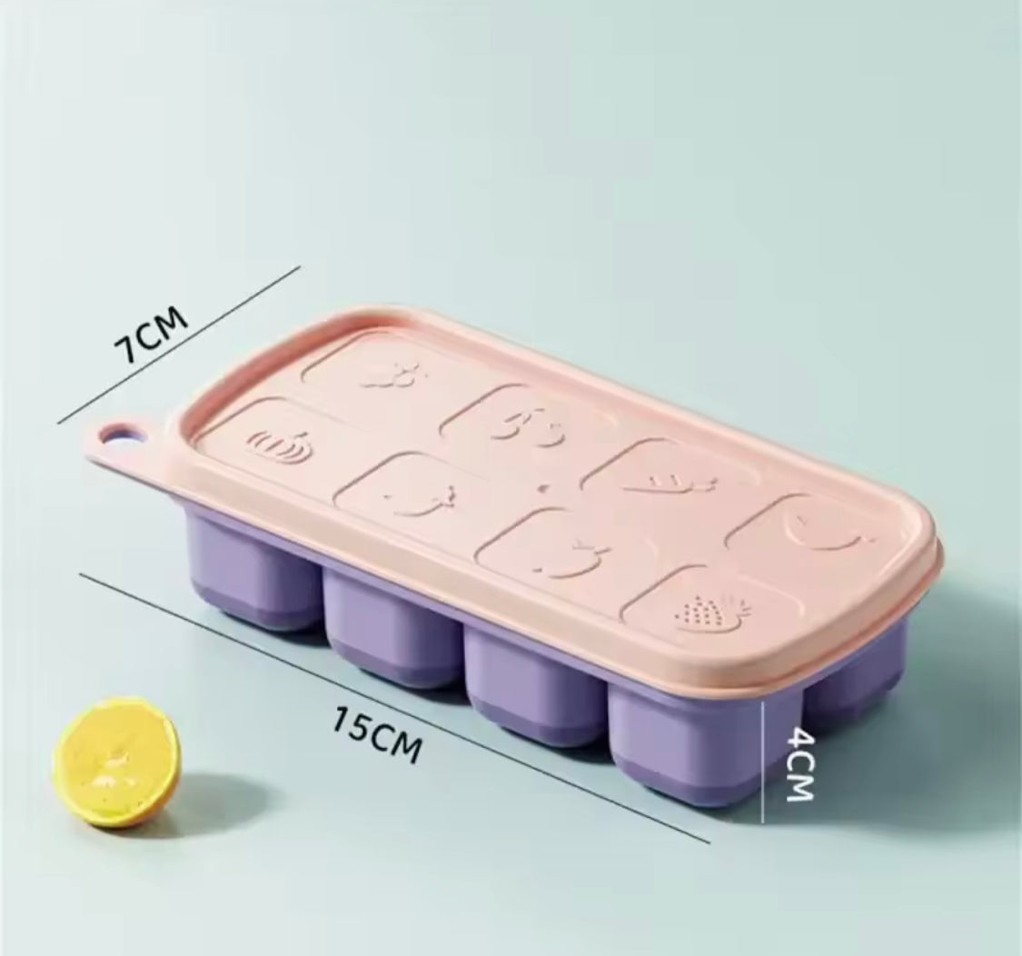 Silicone Ice Tray with Lid
