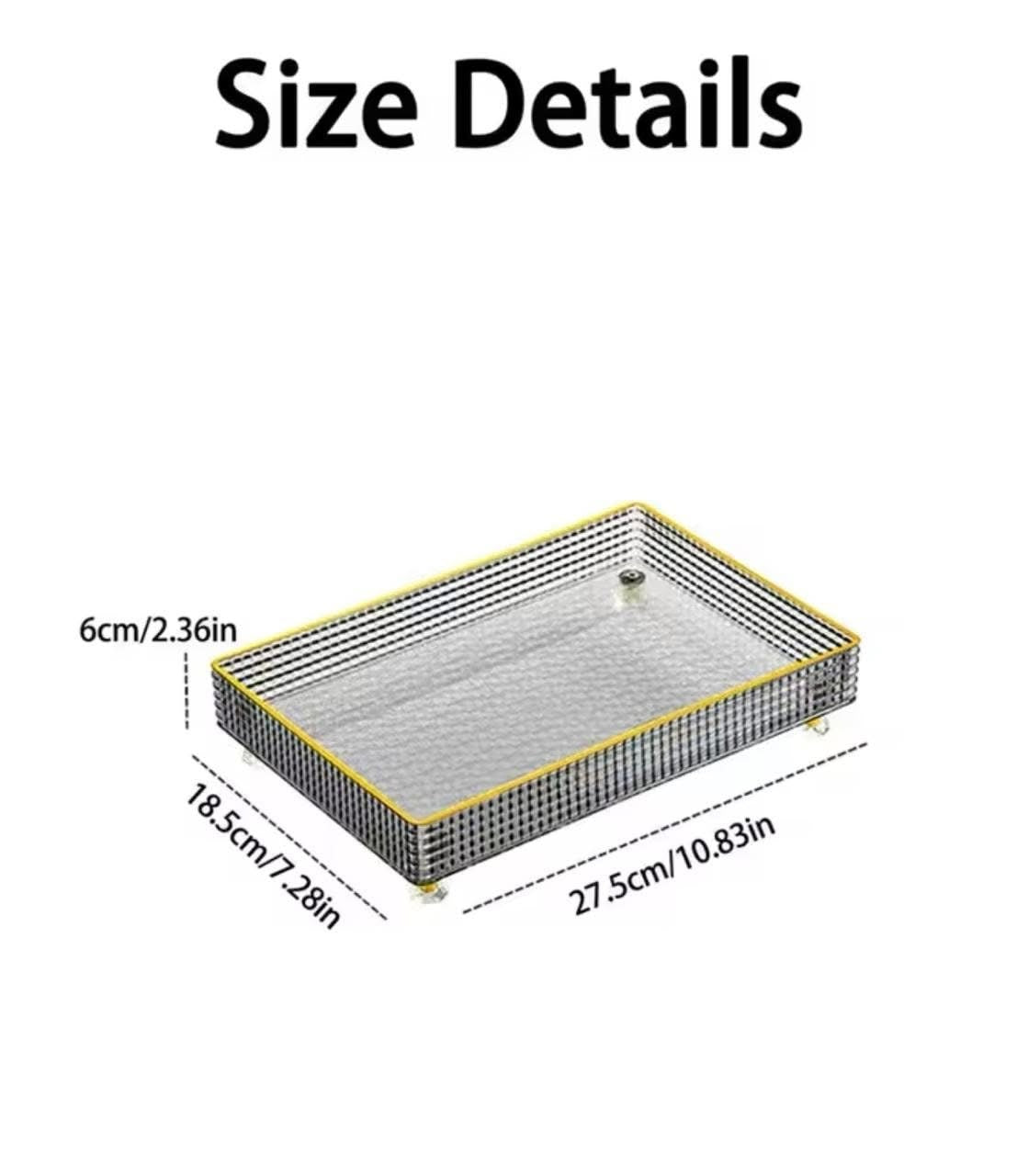 Acrylic Vanity Perfumes Makeup Tray