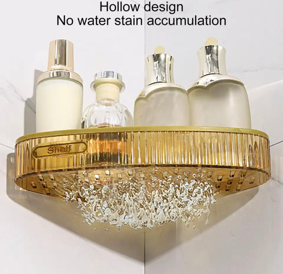 1 pc Wall-mounted Bathroom Corner Storage Shelf