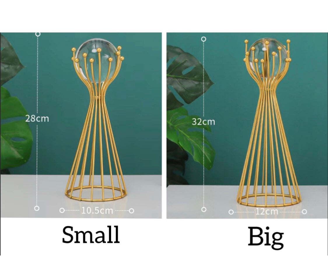2 Pc Crystal Decoration Showpiece (Pair)