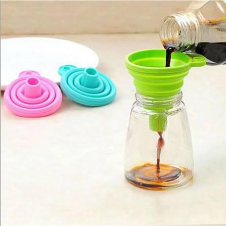 2 Pcs Silicone Multifunctional Funnel
