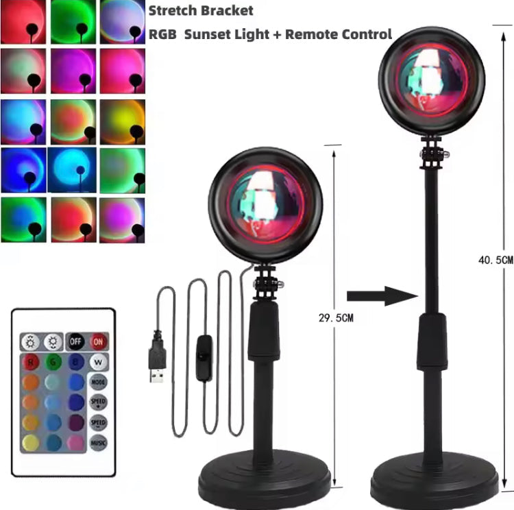 16 Colour Sunset Changing Lamp with Remote