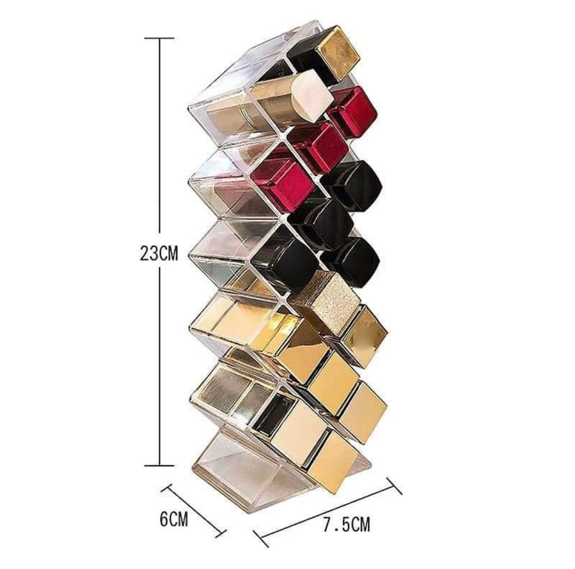 16 Grids Acrylic Lipistick Cosmetic Makeup Organizer.