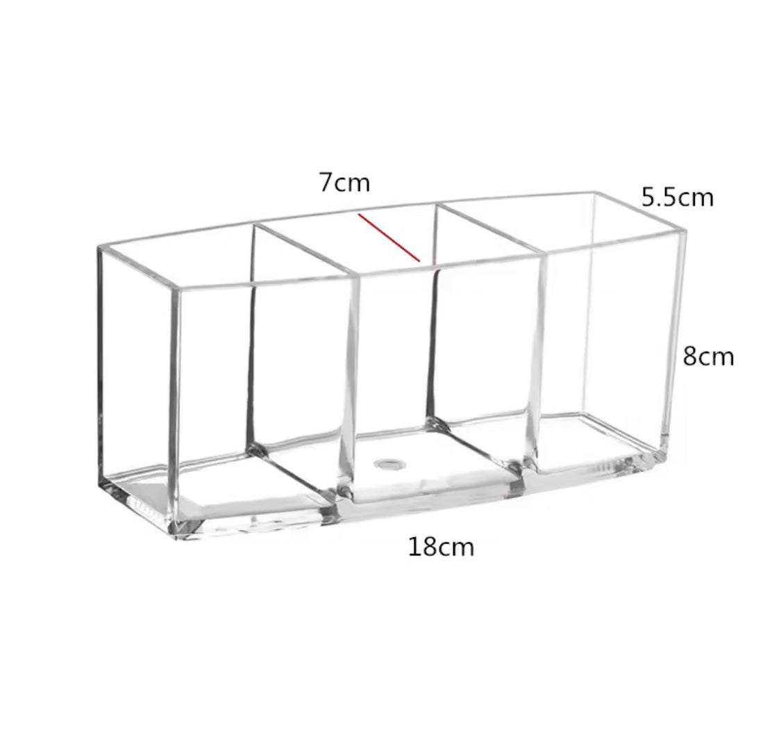 3 Grids Acrylic Brush Holder