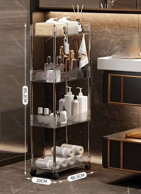 4 Layer Multipurpose Acrylic Trolley